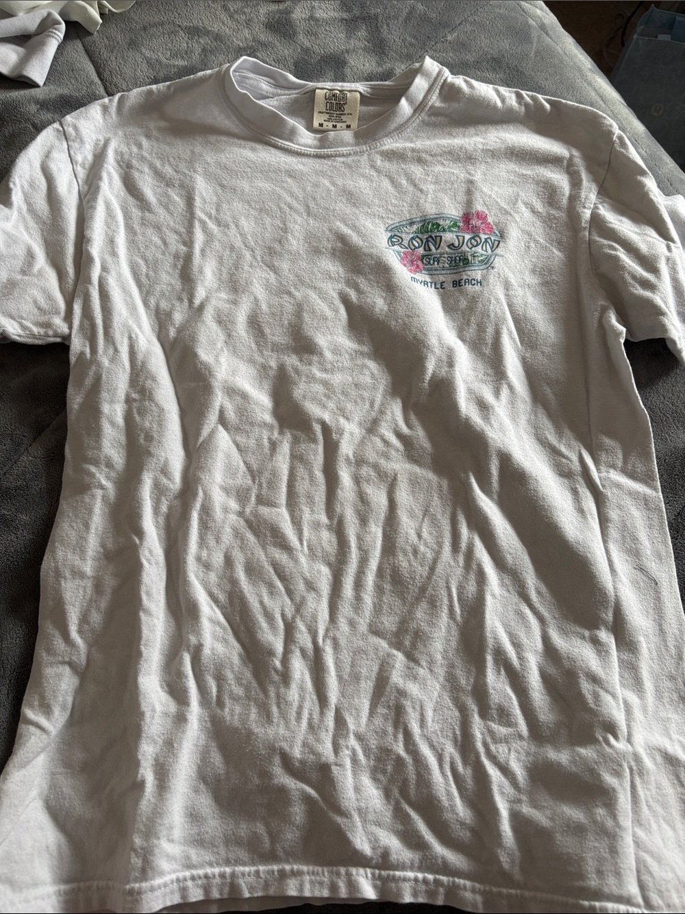 Reef-Inspired White Short Sleeve Tee by Ron Jon